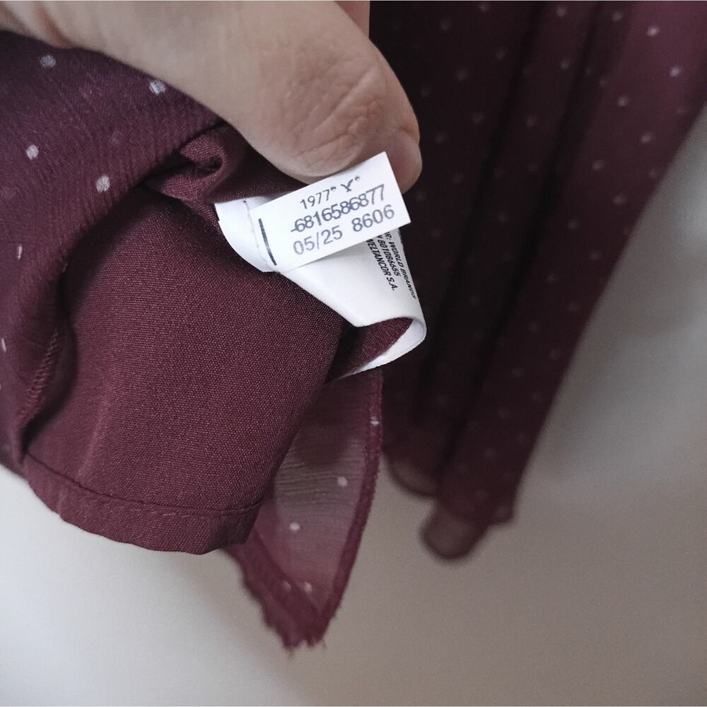 American Eagle Mauve Dress Babydoll Y2K Whimsy Prairie Boho Fairy NEW - Picture 6 of 9